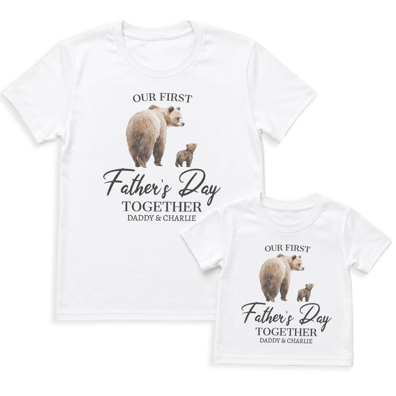 The Gift Project Personalised Bears Personalised Our First Father's Day Bears - Baby Outfit Set