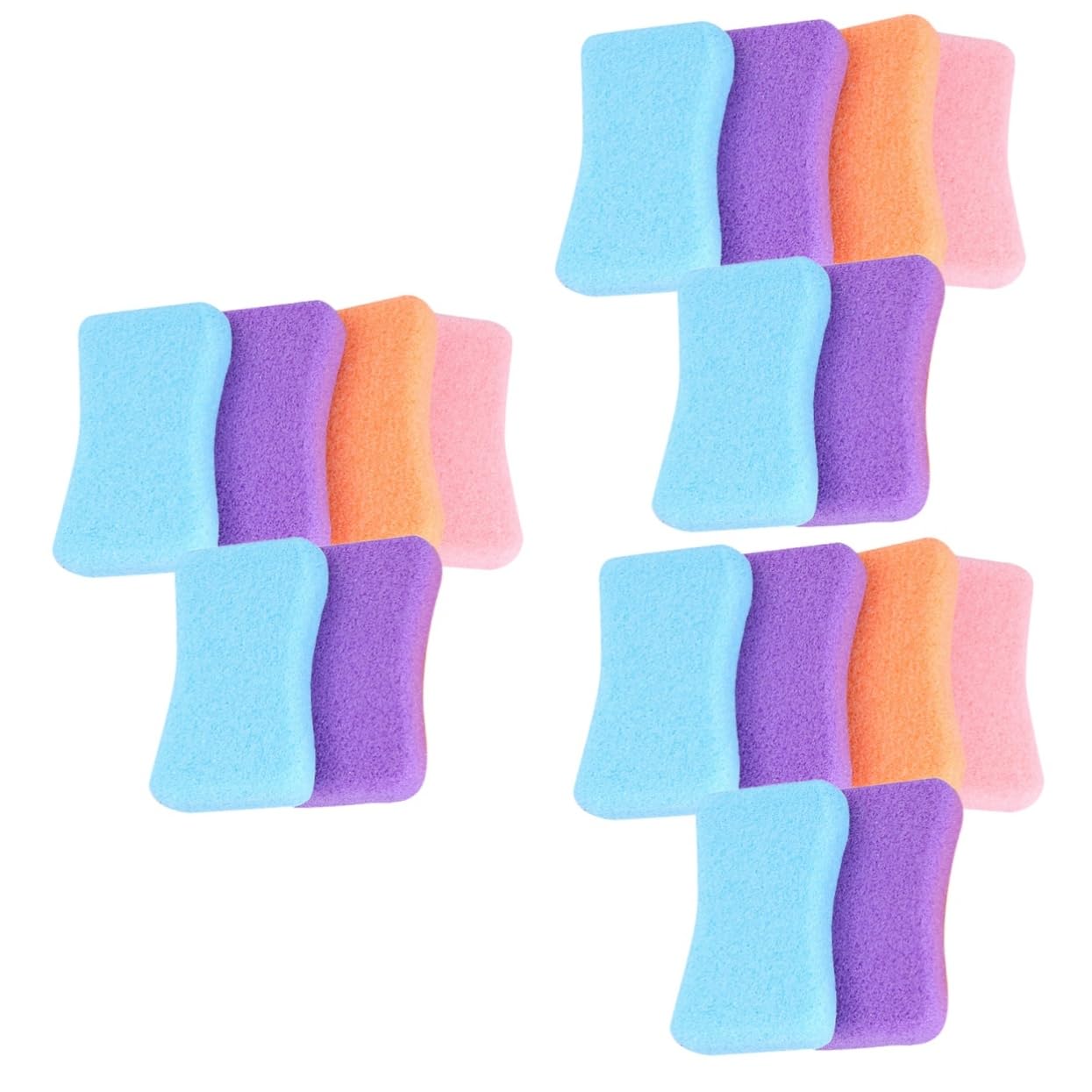 minkissy 18pièces Pierre Poncer Outil Exfoliant Pratique Pour Éliminer La Peau Morte Callosités à Domicile Couleurs Aléatoires