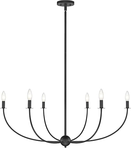 Miniatura 4 de Z-Lite Lighting 3040-42MB Shannon Six Light Chandelier Chandelier Matte Black