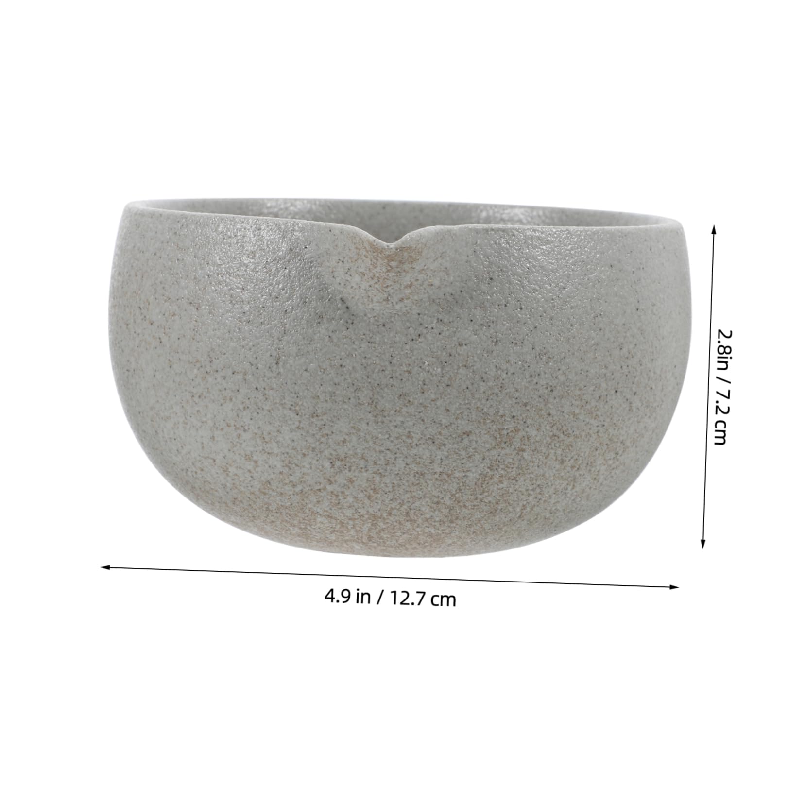 VOSAREA Matcha Bowl with Spout Japanese Style Drinkware for Tea Ceremony for Home Use and Gatherings Handmade Unique Design