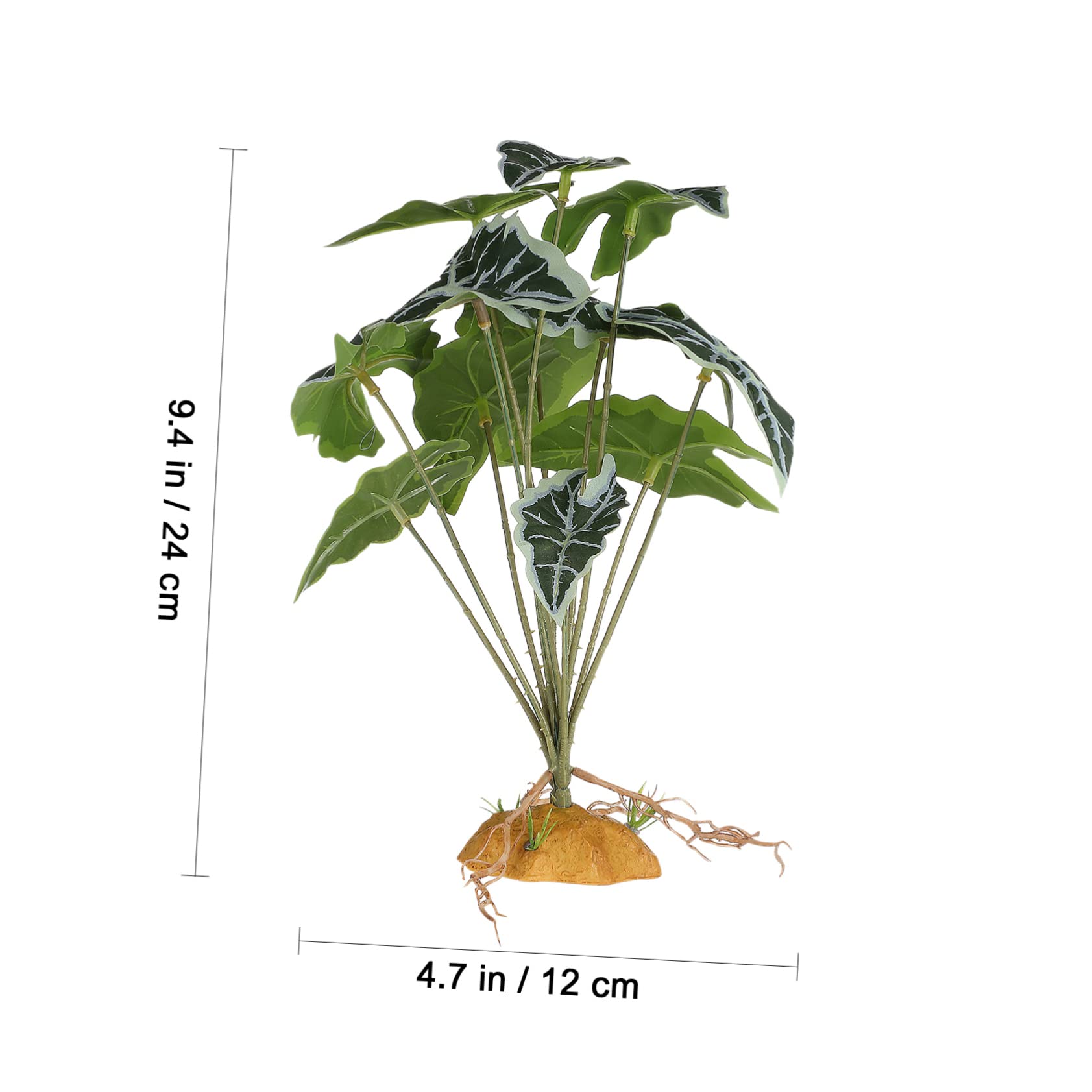 DOITOOL 4 Piezas Plantas de imitación Decoraciones de Peces para Tanque Accesorios para acuarios de Reptiles Plantas Artificiales Accesorios para peceras Plantas de vivero