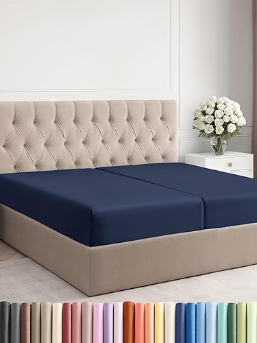 Miniatura 710 de King Fitted Bed Sheet - Bottom Single Fitted Sheet Only - Ultra-Soft Hotel Luxury Bedding w/ 8-16 Inch Deep Pockets - Breathable, Cooling & Wrinkle