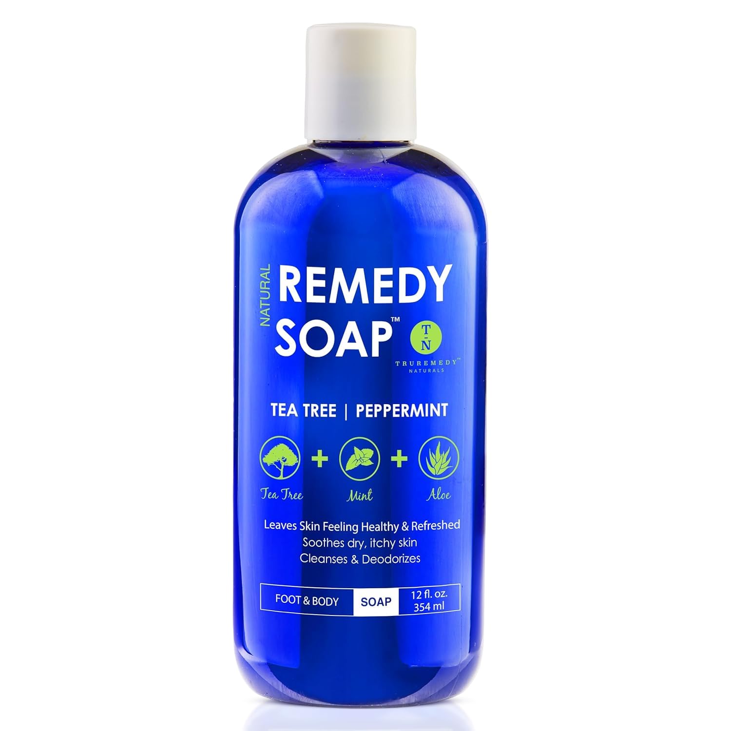 Truremedy Naturals Remedy Tea Tree Oil Body Wash - Body Wash That Helps Body Odor, Ringworm, & Skin Irritations - Tea Tree Soap Body Wash (1 pk, 12 oz)