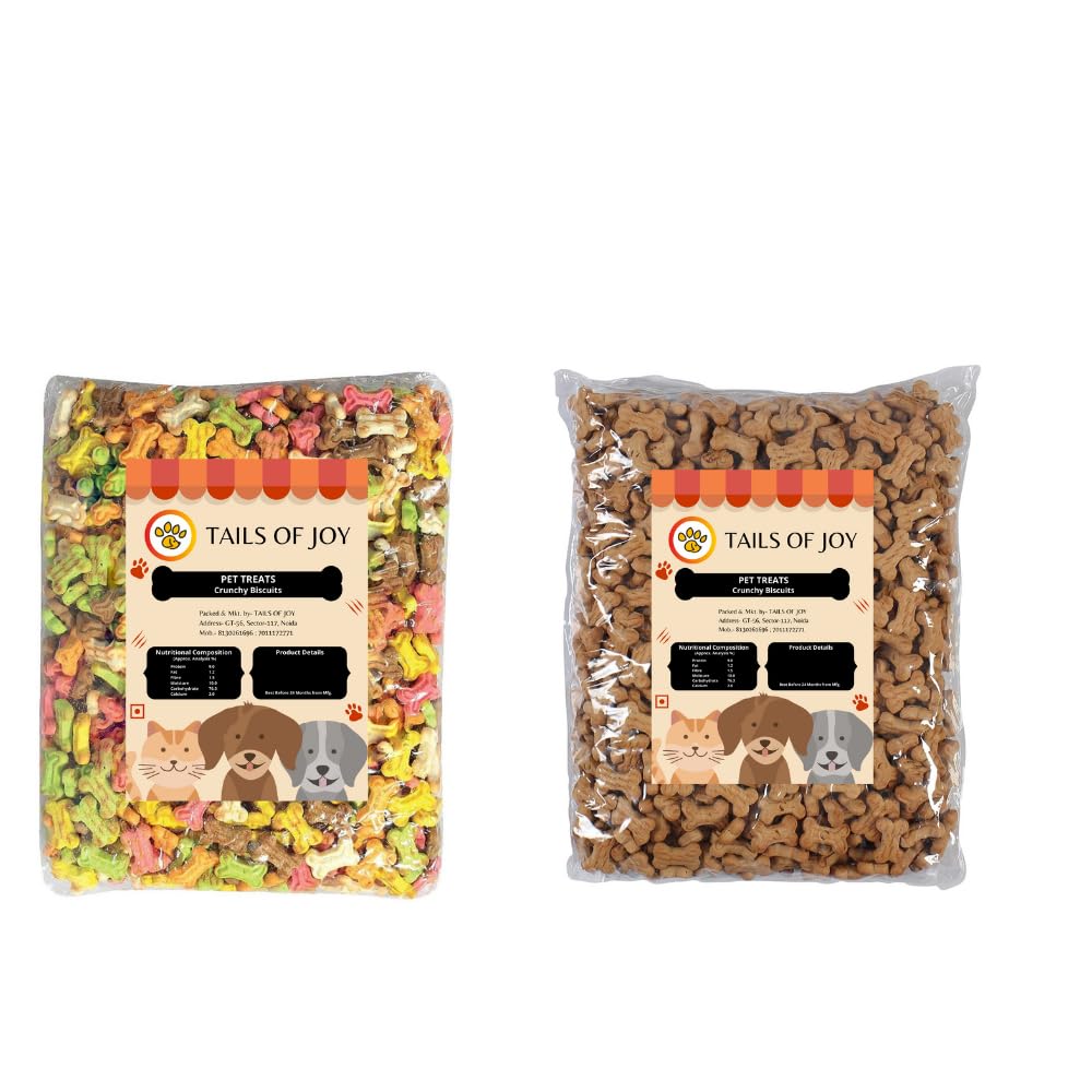 Tails of Joy Real Chicken Flavour and Mix Flavour Dog Biscuits Combo for Puppies Size - 2kg (B0C5RD4XWK) Amazon Price History, Amazon Price Tracker