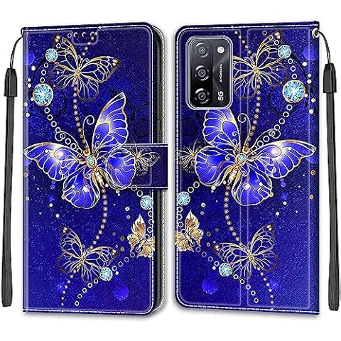 Butterfly PU Leather Wallet Case for OPPO A16/A54s/A55 5G Cover