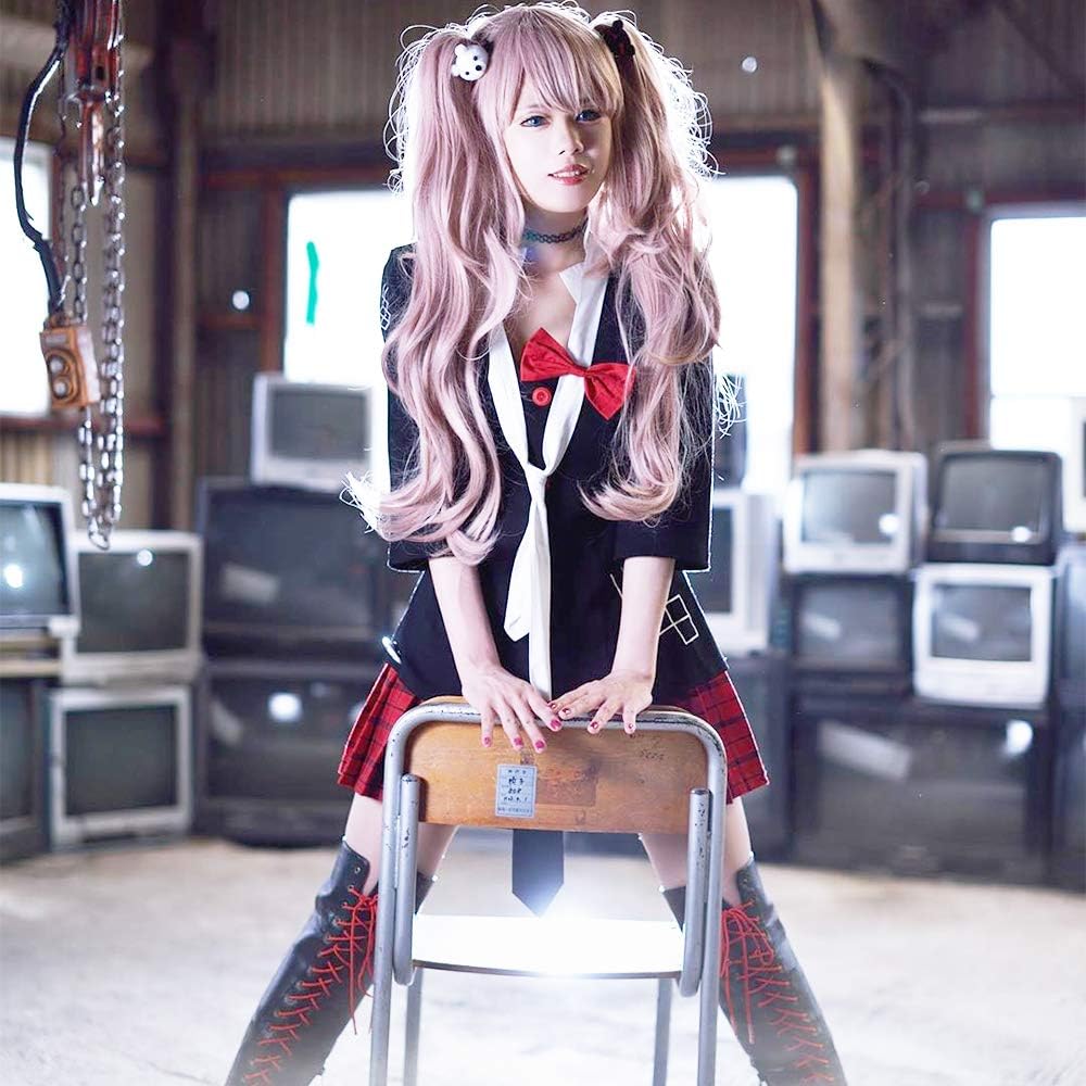 Amazon Omg 江ノ島盾子 コスプレ ダンガンロンパ コスチューム 希望の学园と绝望の高校生 コスプレ衣装 可愛い ダンガンロンパ コスプレ 学生服 可愛い お嬢さま ワンピース 江ノ島盾子 Xl サイズ コスプレ 仮装 通販