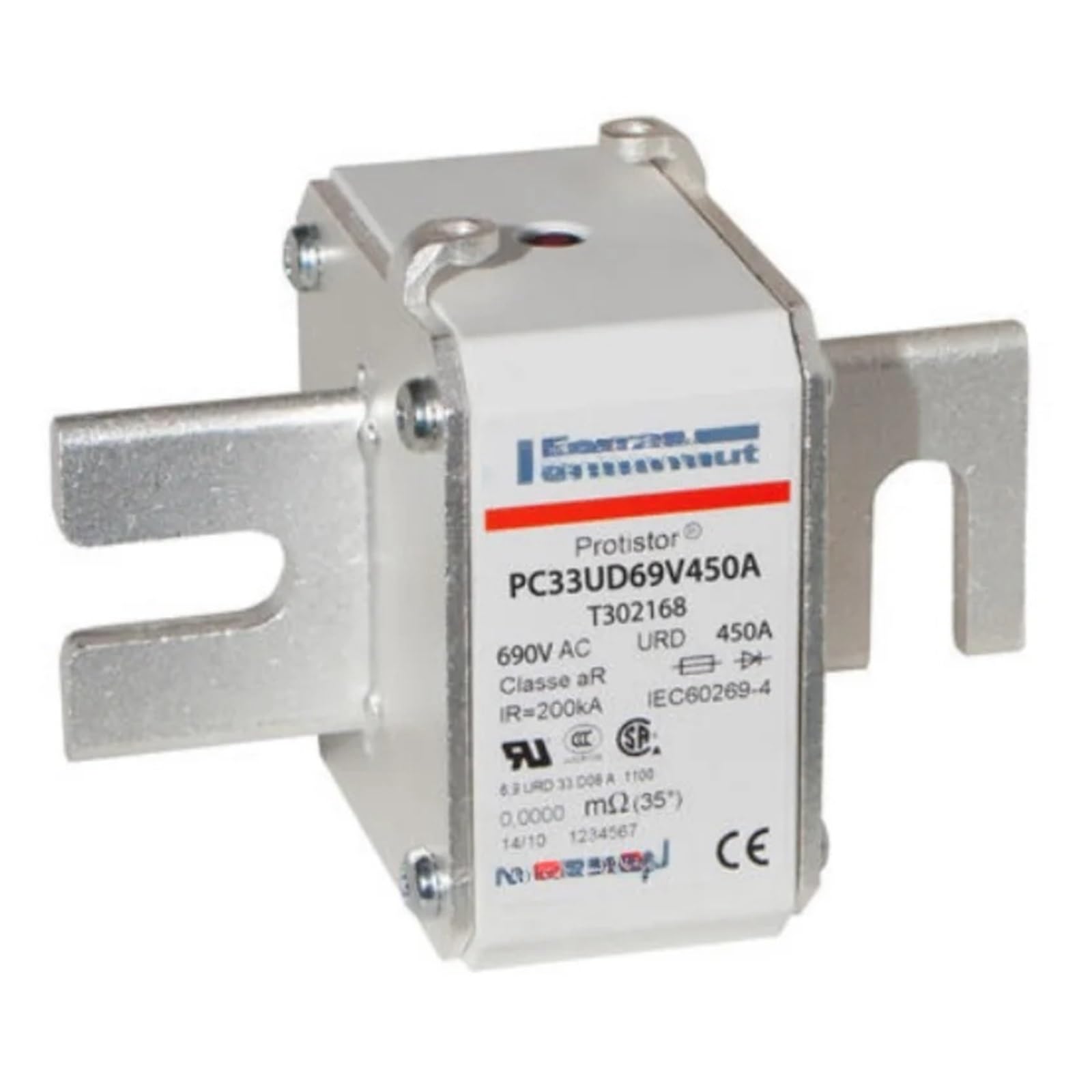Fusible PC33UD60V1600A ultra-rapide Mersen protégeant vos installations