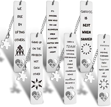 THRXOBN Inspirational Bookmarks Gifts for Employees,Coworker,Team Gifts for Employees, Coworker, Inspirational Office Gift for Co-Worker, Employee, Reading Gift for Employee,WB103
