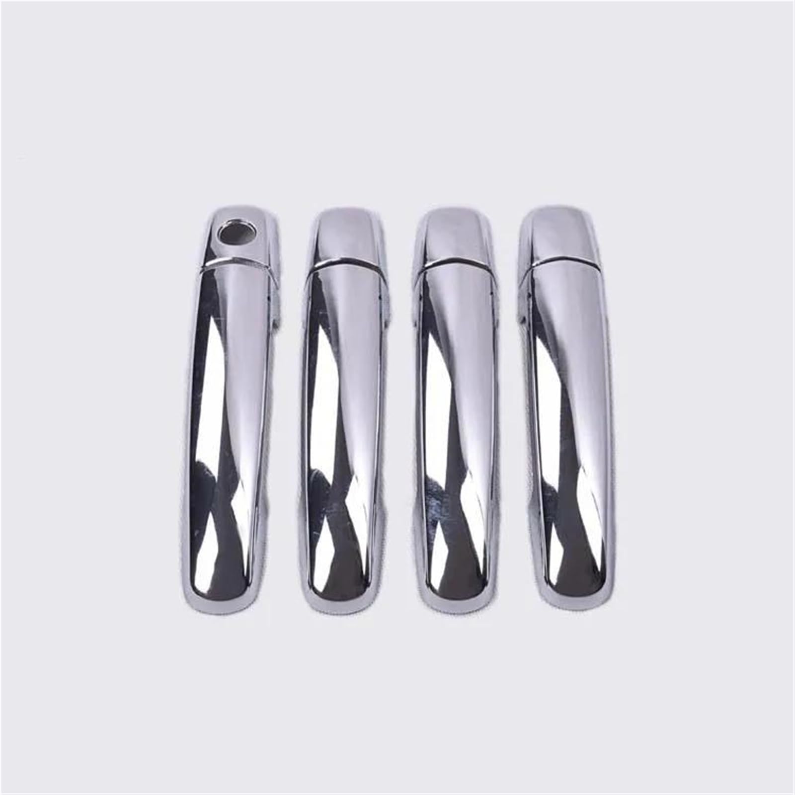 Glänzend Schwarze Kohlefaser-Autotürgriffabdeckung, Zieraufkleber, Styling-Zubehör Für Suzuki Für Swift 2005–2017(Silver 1 Keyhole)