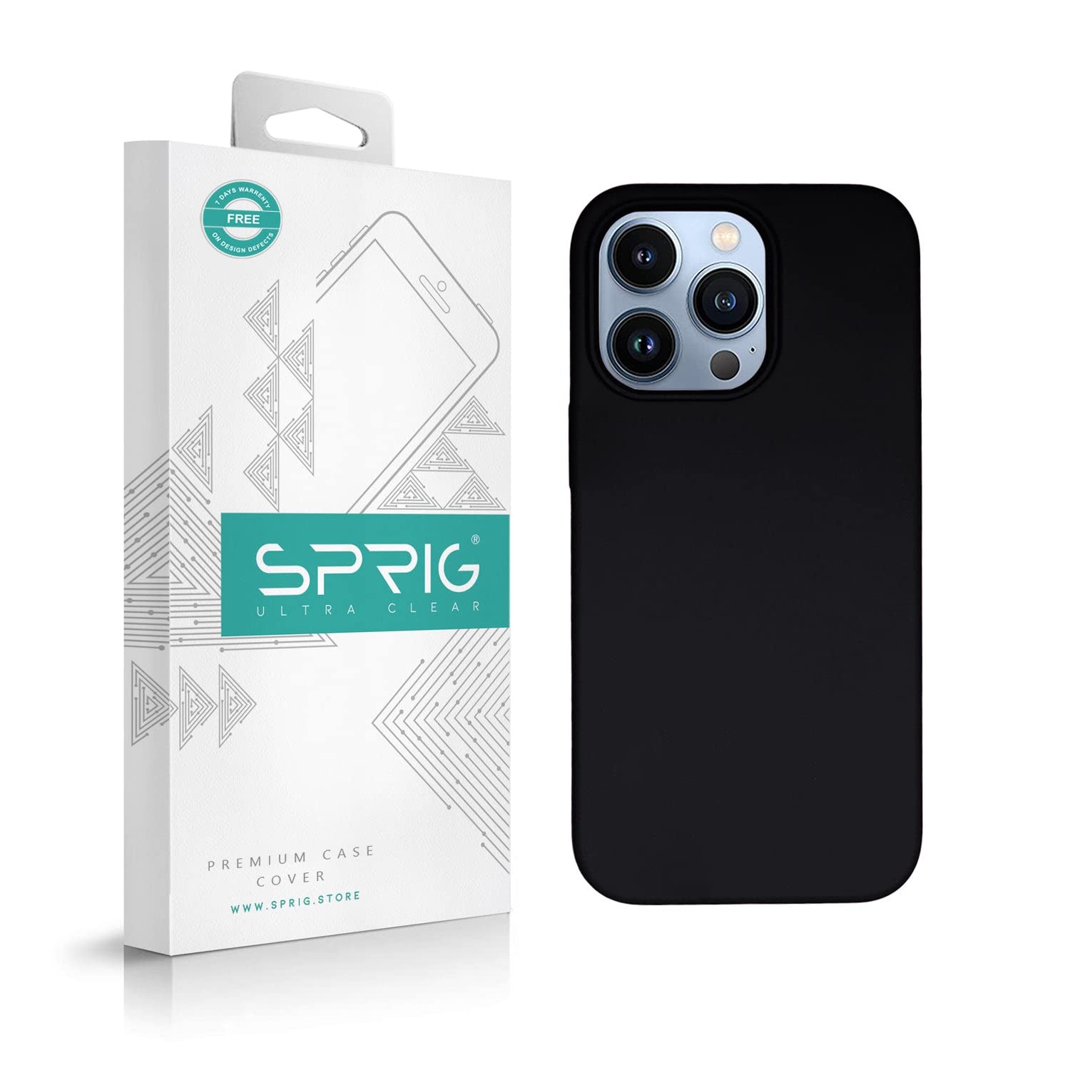 SPRIG Silicone Back Cover Case for iPhone 13 Pro (Black) (B09K5LDG42) Amazon Price History, Amazon Price Tracker