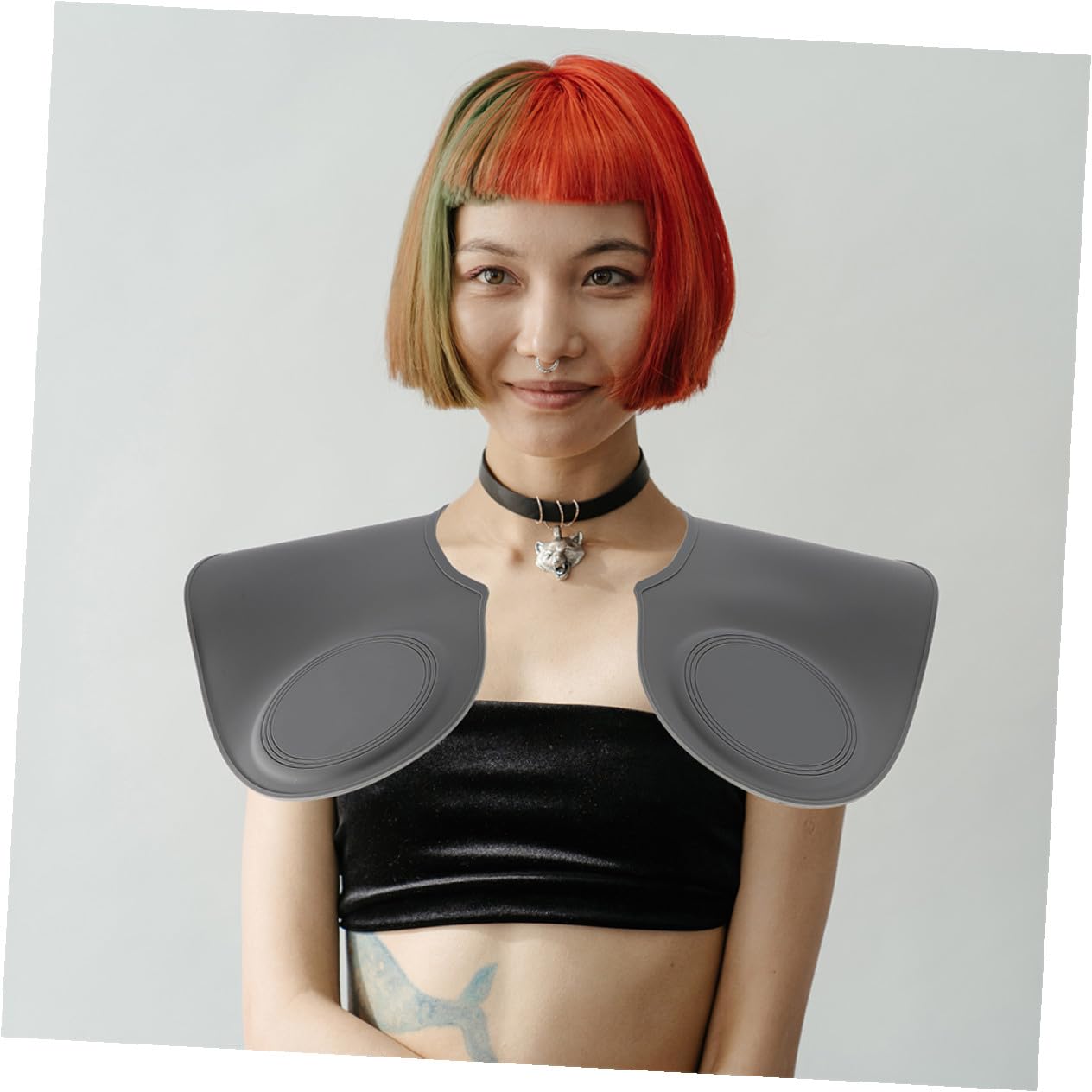 Parrucchiere in Silicone Resistente Protegge i Vestiti per Taglio Chioma Collare Coprispalle Stile Casual per Salone o Casa Stili multipli