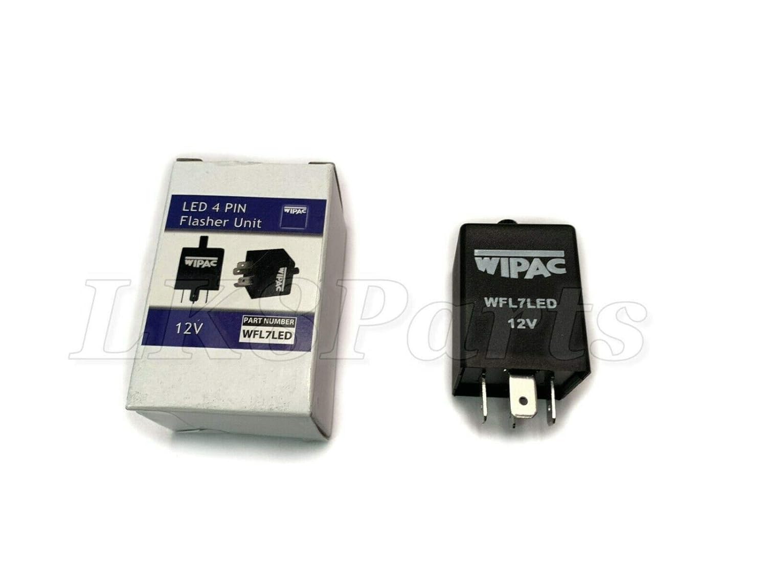 LED Adjustable Flasher Relay WIPAC LED 4 PIN Flasher Unit 12V WFL7LED