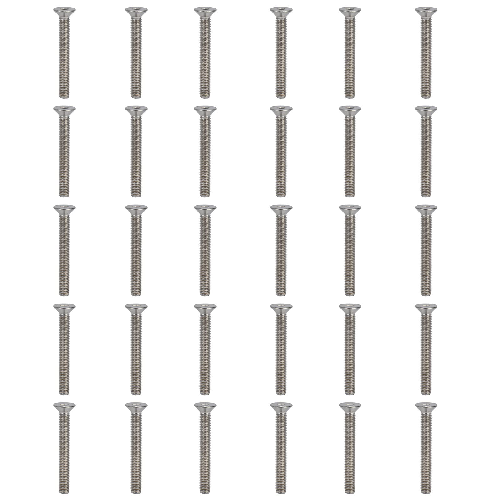 30 uds. de tornillos con zócalo Allen M10, pernos hexagonales avellanados de 10 mm de acero inoxidable A2, sujetadores resistentes a la corrosión para aplicaciones industriales y m (M10*100)