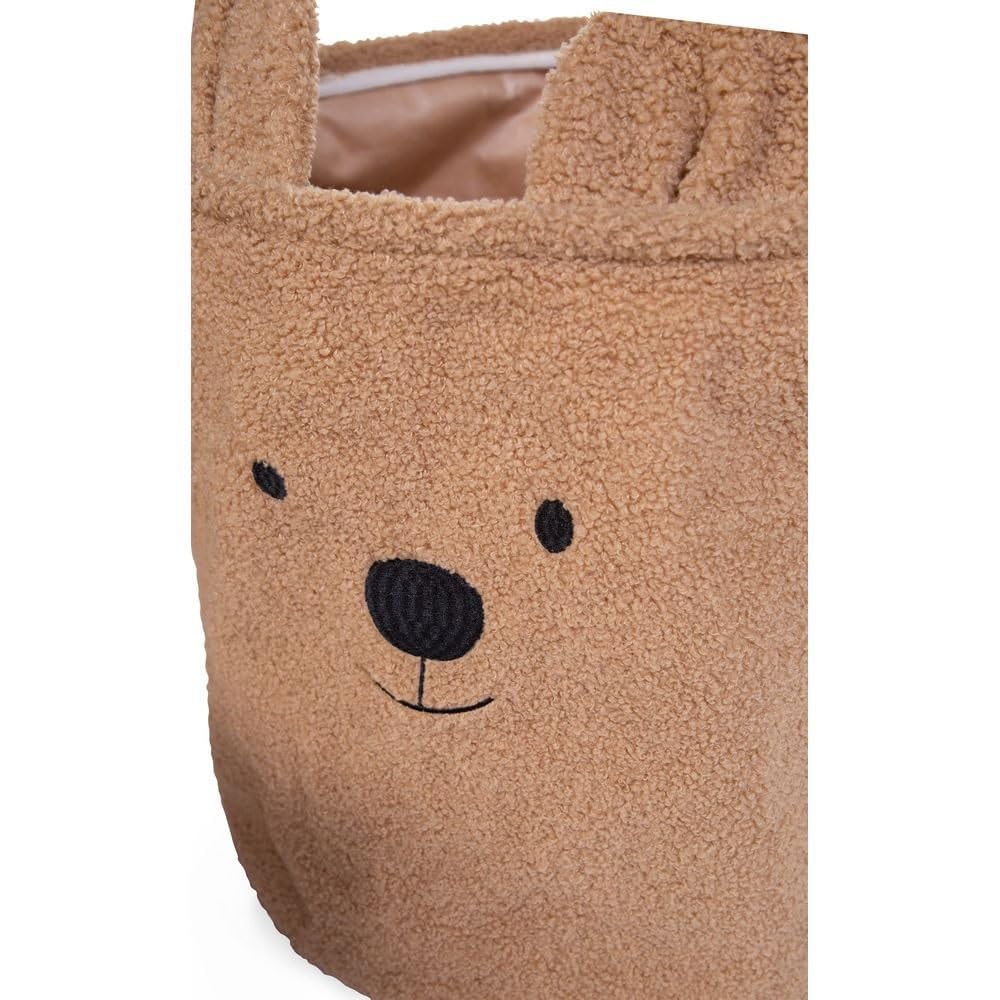 Panier de rangement Teddy Brun 30 x 30 cm - Childhome