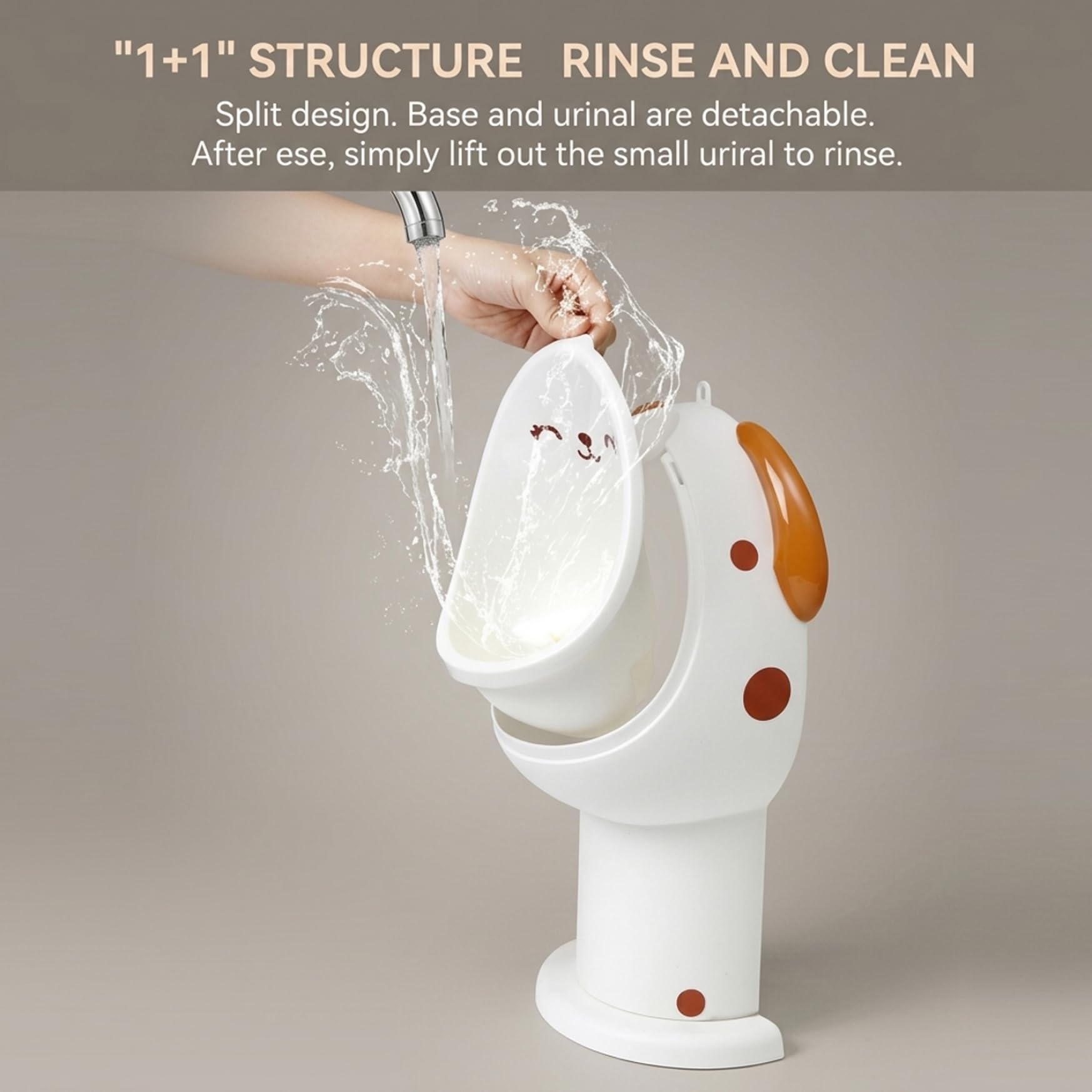 Orinatoio per bambini, orinatoio per vasino per ragazzi montato a parete con design a mulino, altezza regolabile, WC da bagno per bambini