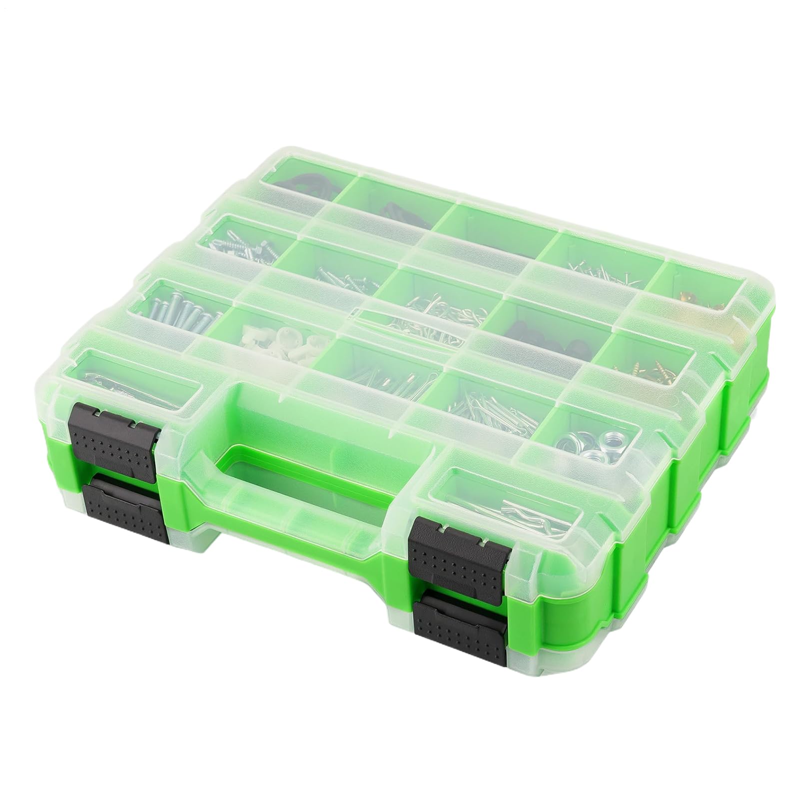 Organiseur de matériel portable à couvercle transparent pour électronique