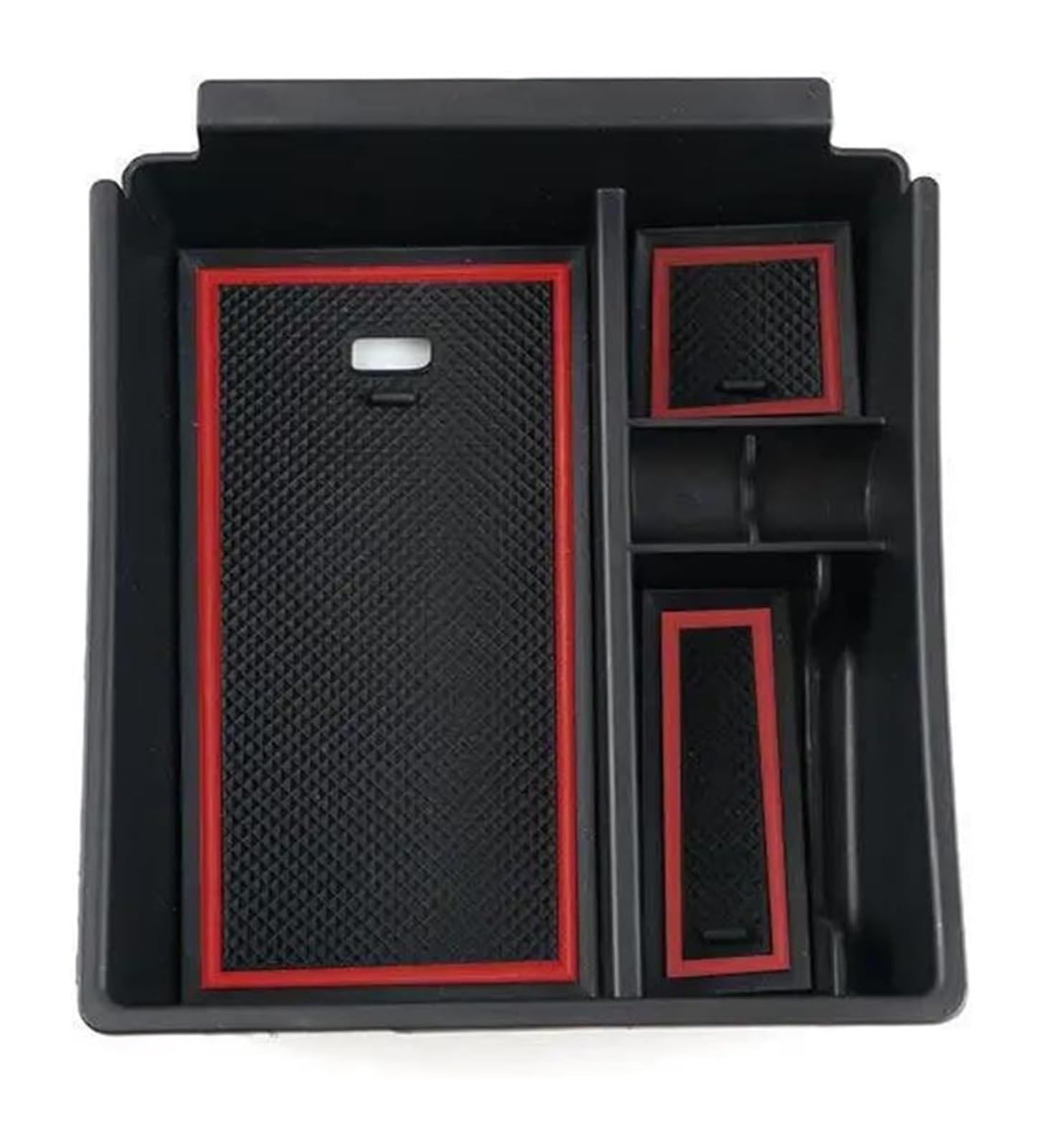 Hckclmbmzw Black-Red Edge For Hyundai For Tucson Nx4 2022 Car Accessories Center Control Armrest Storage Box Stowing Car Armrest Center Console(Black-Red Edge)