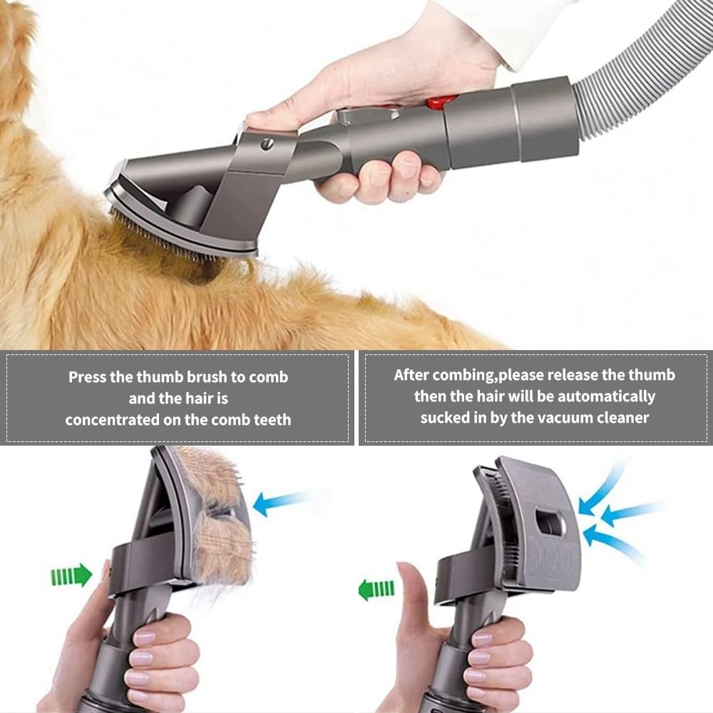 Kit de Cepillo de Cuidado for Mascotas, Compatible con Dyson V6 V7 V8 V10 V11 V12 V15, aspiradora de Mano, removedor de Pieles for Perros y Gatos | V6 V7 V8 V10 V11 V12 V15 Aspiradora de Mano Removedor de Pieles de Perros y Gatos
