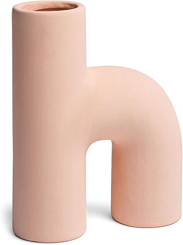 Villa Moda Lila - Jarrón decorativo decorativo abstracto moderno, color rosa