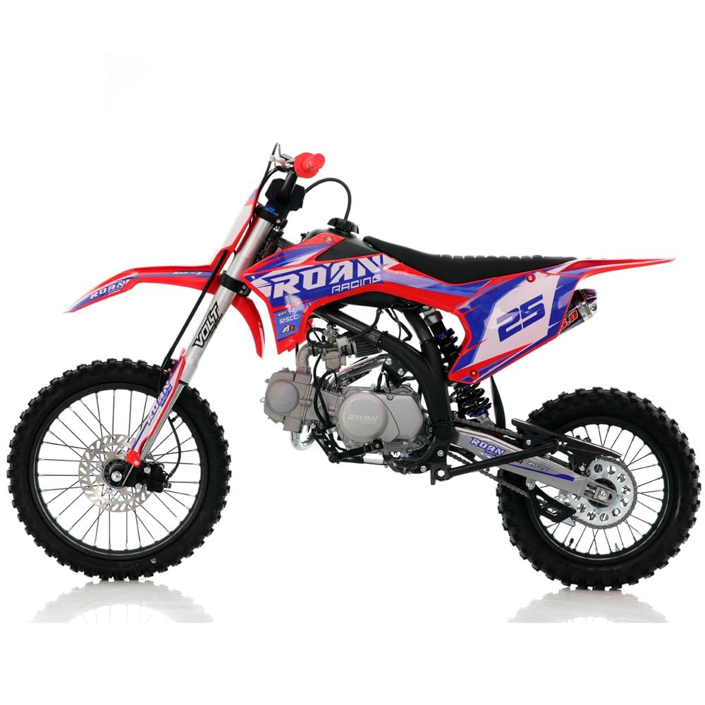 Pit bike Apollo RFZ Rookie 125cc 17/14" XL Arranque a patada refrigerada por aire 4 marchas (rojo)