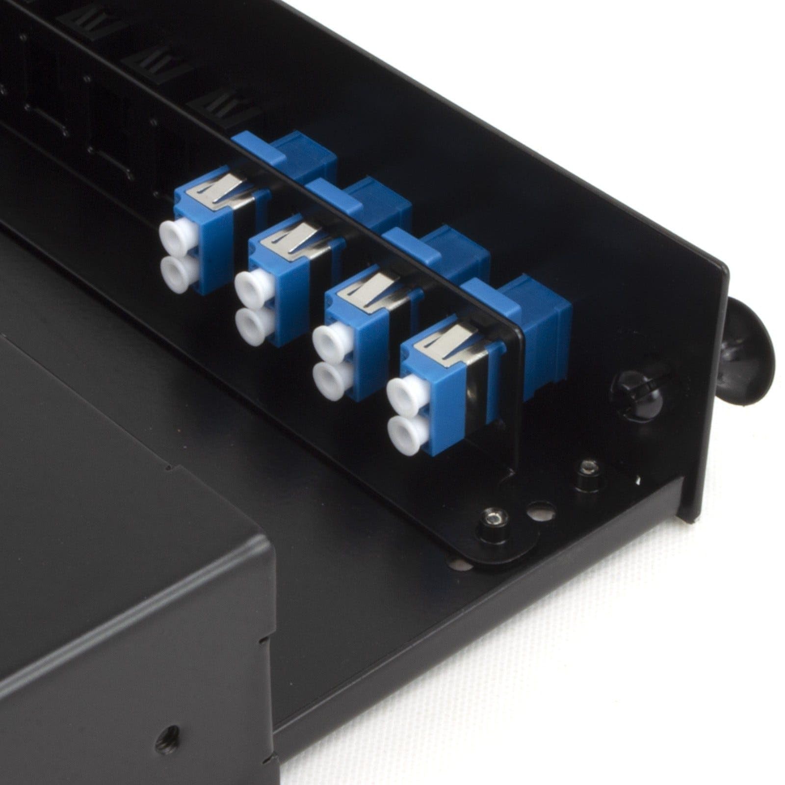kenable Panneau de brassage fibre optique 24 ports avec 4 x LC Duplex SM Modules adaptateurs 8 fibres