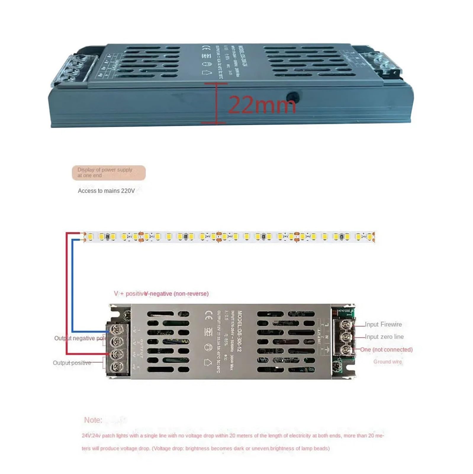 Dünne Schalter Netzteil DC 12V 24V Beleuchtung 100W 200W 300W 400W AC190-240V Konverter Fahrer 1Pcs(12V-150W)