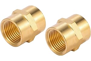2 Pack 1/2 Inch Female Pipe Fitting Coupling