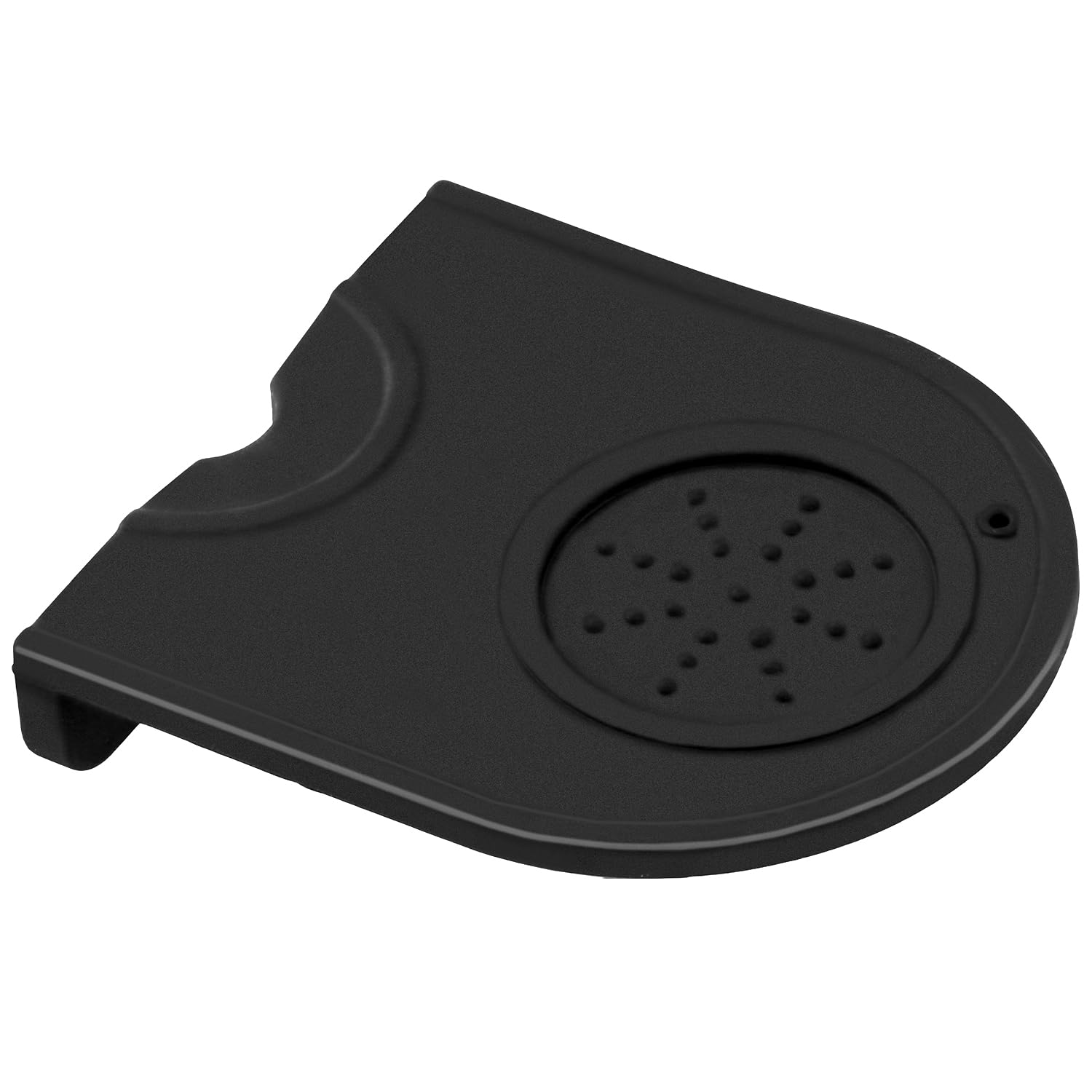 QWORK Silicone Espresso Coffee Tamper Mat - Barista-Style 2 Pack Corner Tamping Pad with Anti-Slip & Countertop Protection - Food-Grade, Dishwasher Safe & Heat Resistant