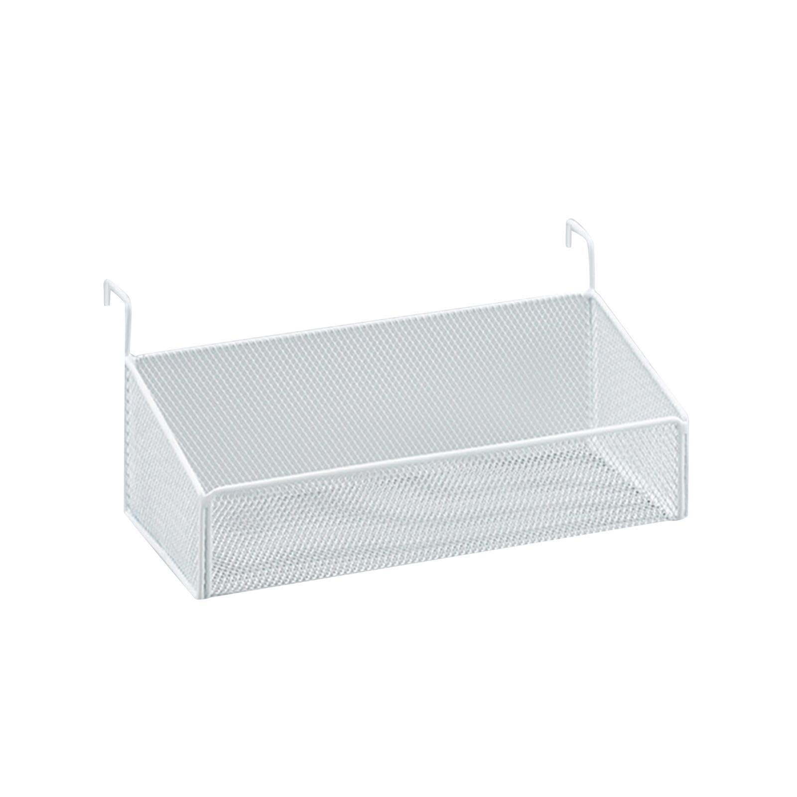 TWISAXC Bedside Shelf Hanging Storage Basket Enhances Organizational Solutions In Bunk Beds Or Office Cubical Situations Bedside Shelf Hanging Storage Basket For Bunk Bed , white , S