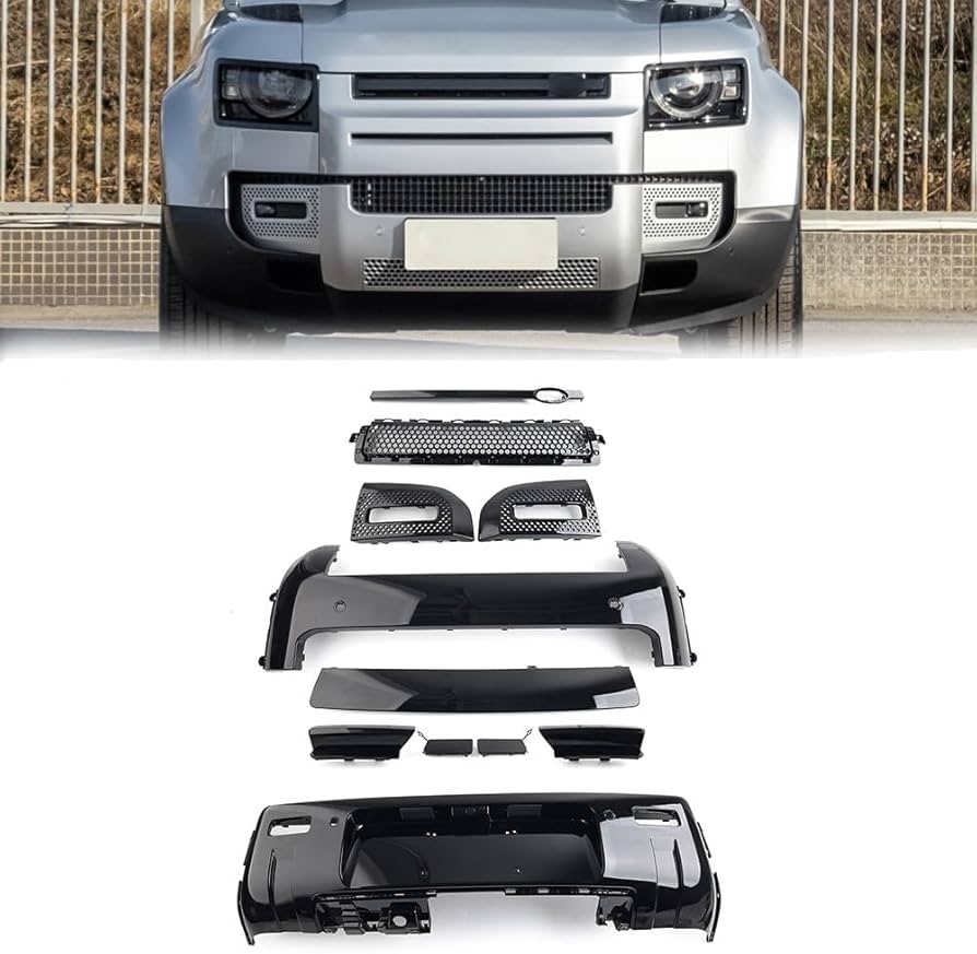 Land Roverディフェンダー　 フロントリップスポイラー Amazon | 2020-2024 ディフェンダー 90 110 130向け フロント