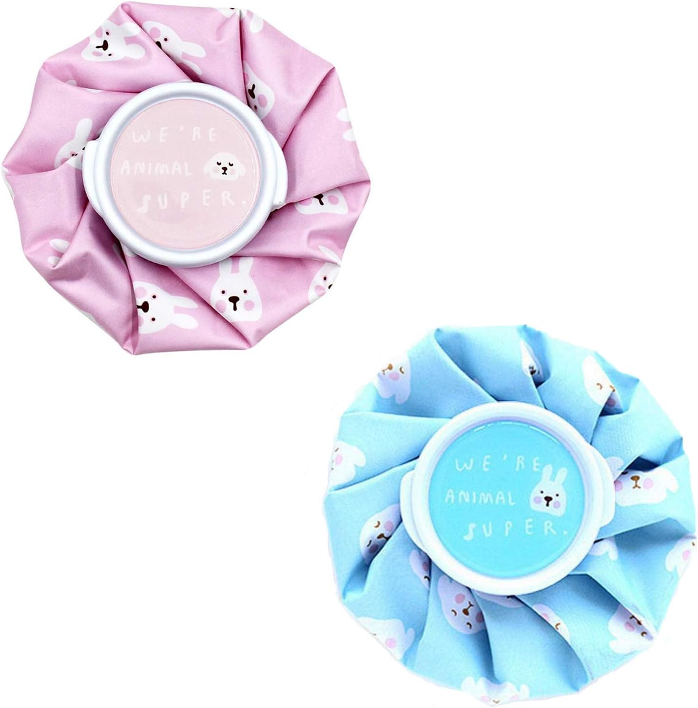 Hot and Cold Reusable Ice Bag for Sport Injuries, Ice Packs for Women Pain Relief 6″ Mini Hot Cold Therapy for Head Shoulder Back Knee, Cold Pack of 2 (Blue+Pink)