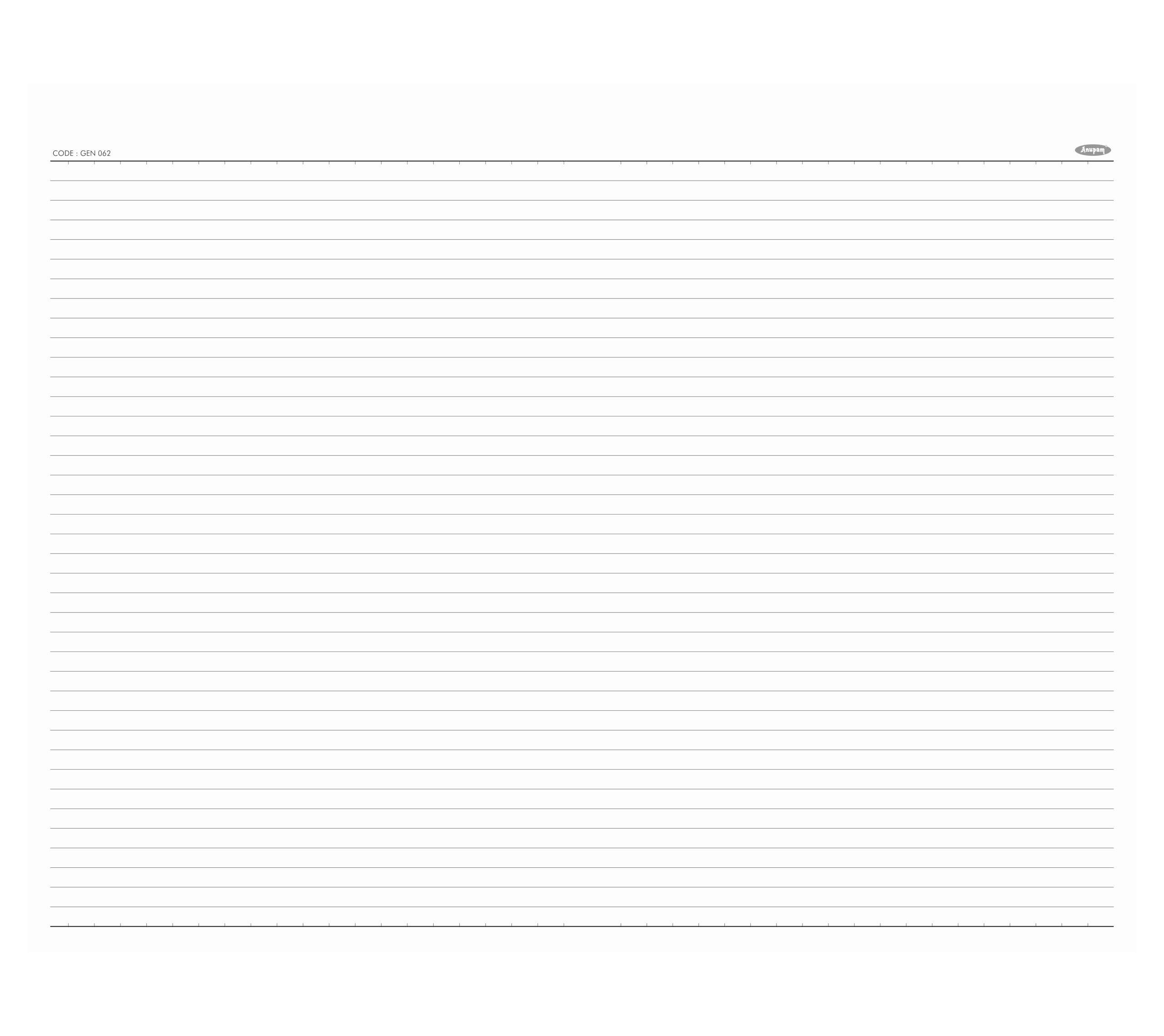 Anupam Registro de cuentas de paisaje completo con rayas C de alta calidad, con numeración de serie A-Z, libro de contabilidad verde brillante, papel rayado a ambos lados para almacén y fábrica (3QR)