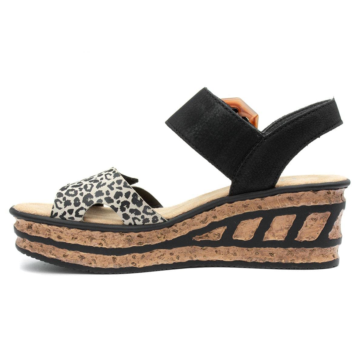 Rieker Geschenk Damen Keilabsatz Sandalen – Bild 5