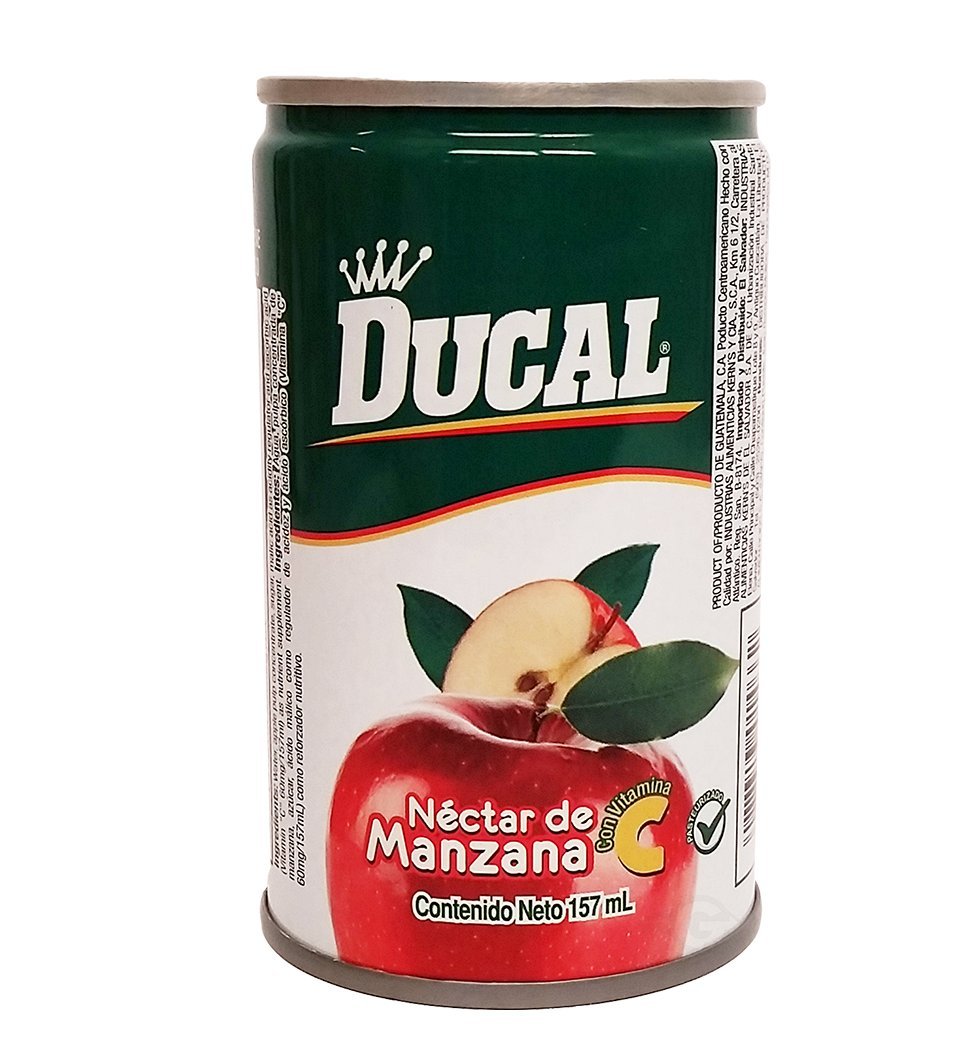 Ducal Apple juice 5.3 oz fl - Jugo de Manzana (Pack of 12)