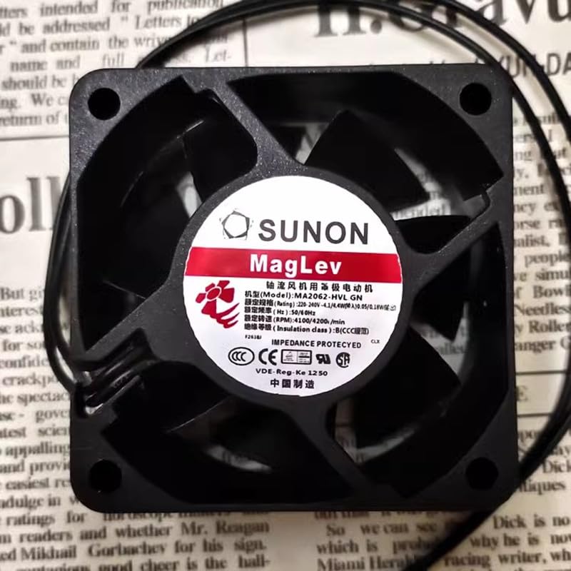 MA2062-HVL GN 6025 220-240V Ventilador de CA de 6 cm de alto volumen de aire