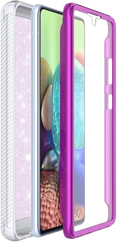 Miniatura 3 de Funda para Samsung Galaxy A71 5G UW (no compatible con Samsung A71 5G) de cuerpo completo, a prueba de golpes, con protector de pantalla integrado