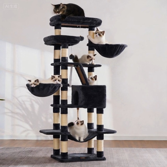Amazon.com : Heybly Cat Tree, 68 inch Multi-Level Cat Tower