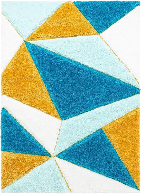 Image of Shaggy Rug for Bedroom Living Room 3X5 FEET Fluffy Plush Area Carpet with Non Slip Backing, Modern Cozy Floor Rug for Home Decor and Comfort (Sky)