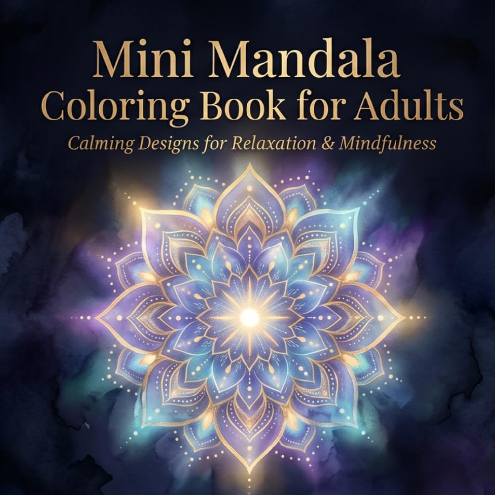 Mini Mandala Coloring Book for Adults: Intricate Designs for Relaxation, Mindfulness & Peaceful Coloring