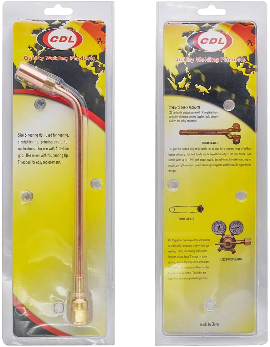 CDL 6-MFA-1 Heating Tip Nozzle (Rosebud) Fit Victor 100 Series Torch Handle | Medium duty,Size #6