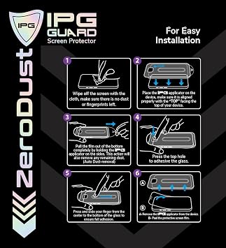 IPG Zero Dust – iPhone 16 Pro Max için Otomatik Toz Giderici Temperli Cam (2 Adet). Aplikatör ile Kabarcıksız ve Kolay Montaj, Parmak İzi Tutmayan 9H Çizilmez Yüzey, Tüm Kılıflarla Uyumlu