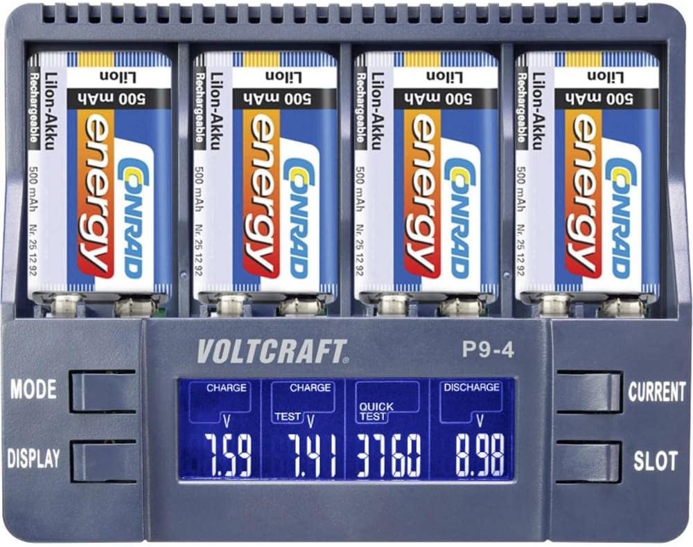 VOLTCRAFT CC-8 HR03 SE HR6 SE Chargeur de piles rondes Li-ion