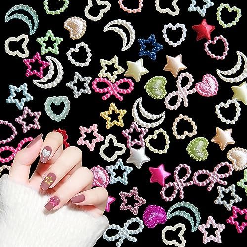 Amazon | ネイルパーツ 150個セット 3D 立体 星 カラフル ネイルパーツ  