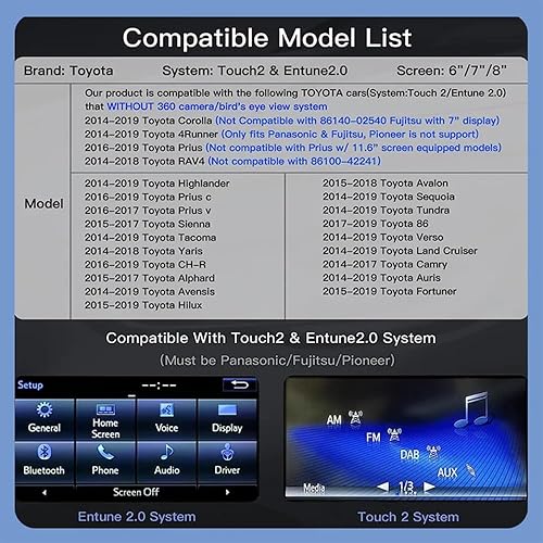 Miniatura 2 de Carplay - Adaptador automático inalámbrico para Android Carplay, kit de readaptación para Toyota Touch2 y Entune2.0 2014-2019 apto para