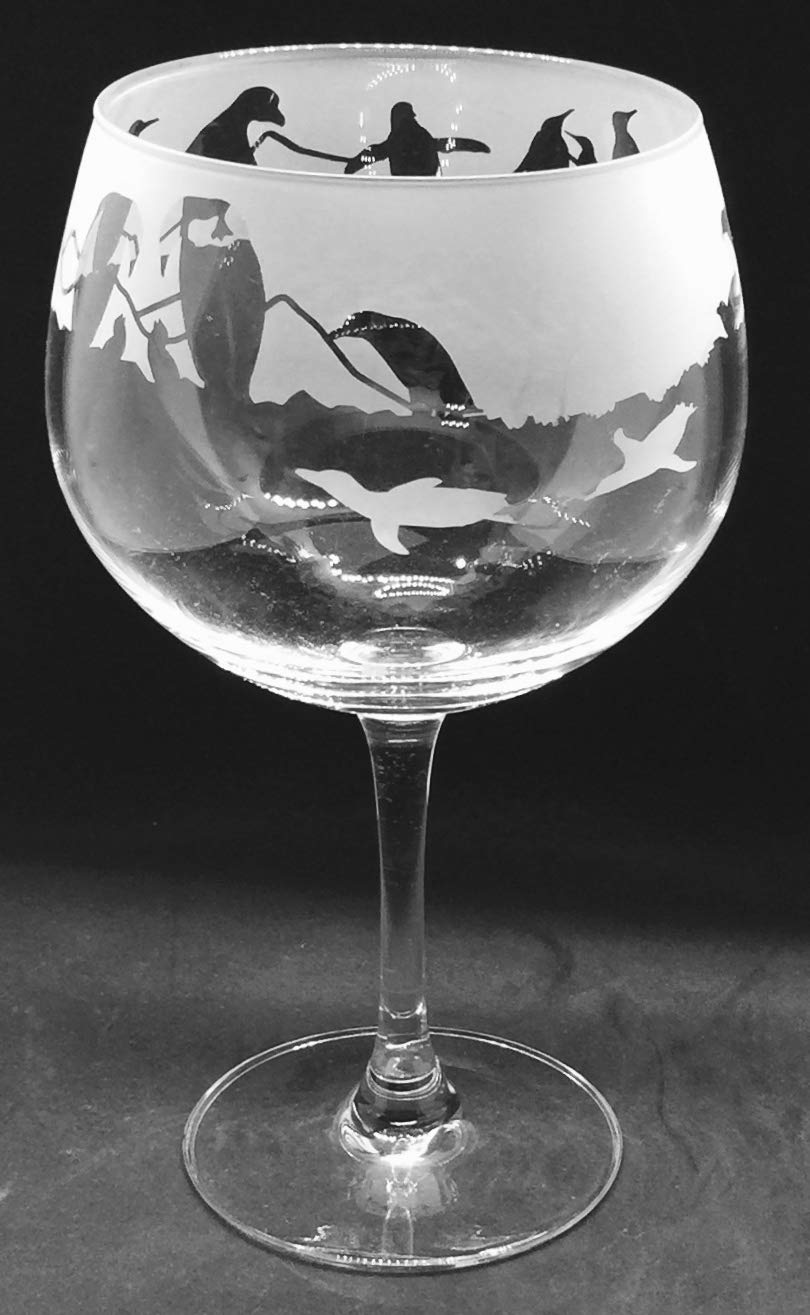 Penguin Frieze - Boxed 70cl Glass Gin Balloon