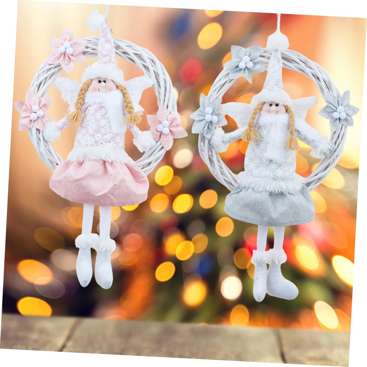 Navideña de Ángel con Forma de Ideal para Decorar Puertas Y Fiestas.
