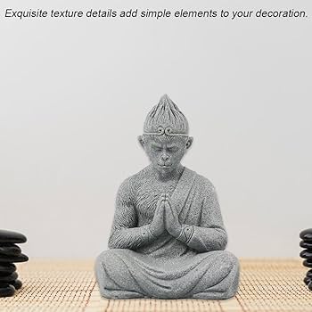 Amazon.co.jp: 孫悟空像 仏教 置物 チベット 祈り 石像 西遊記