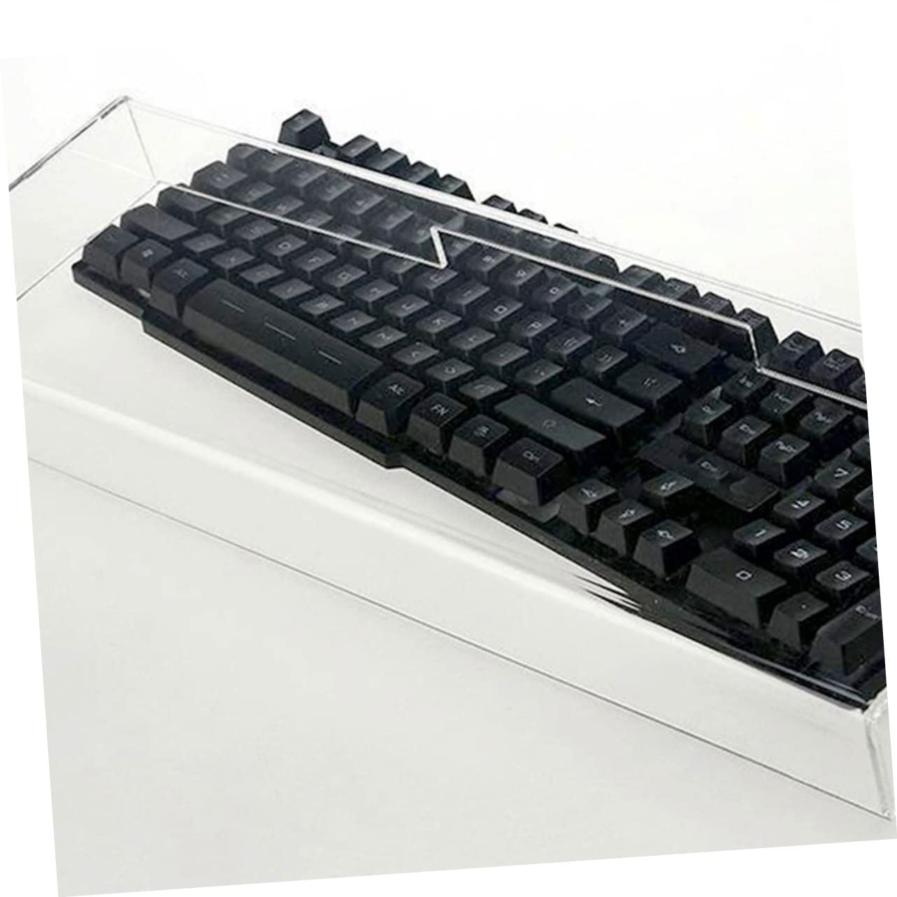 Protège-Clavier Transparent en Acrylique pour Clavier de Bureau