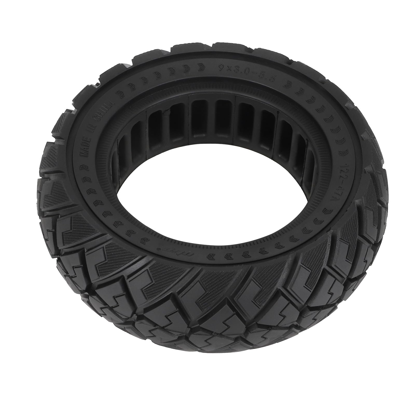 TREFAN 9 x 3,0 – 5,5 pneumatici pieni per Kukirin G2 pro scooter elettrico, 9 x 3,0 – 5,5 fuoristrada, pneumatici di ricambio anteriore/posteriore, 9 pollici, antiscivolo, pneumatici per scooter
