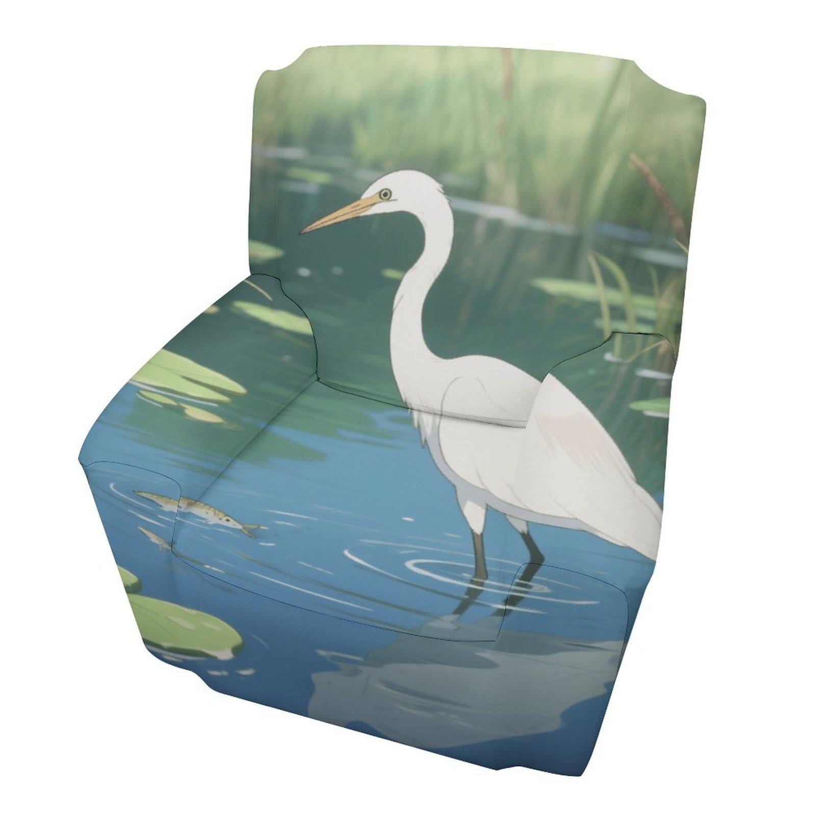 Fekiloot Style Heron Fishing Couch Cover Sofa Cover Sofa Slipcover
